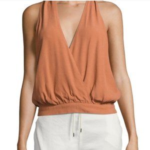 Free People Burnt Orange Draper Dreams Top
